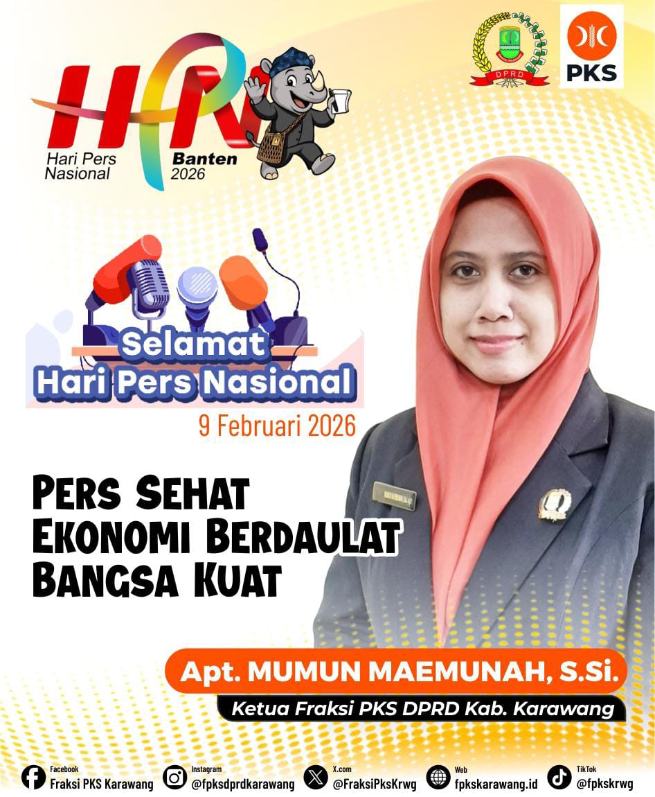 Menjaga Nurani Bangsa Lewat Kata: Ketua Fraksi PKS DPRD Karawang Maknai Hari Pers Nasional